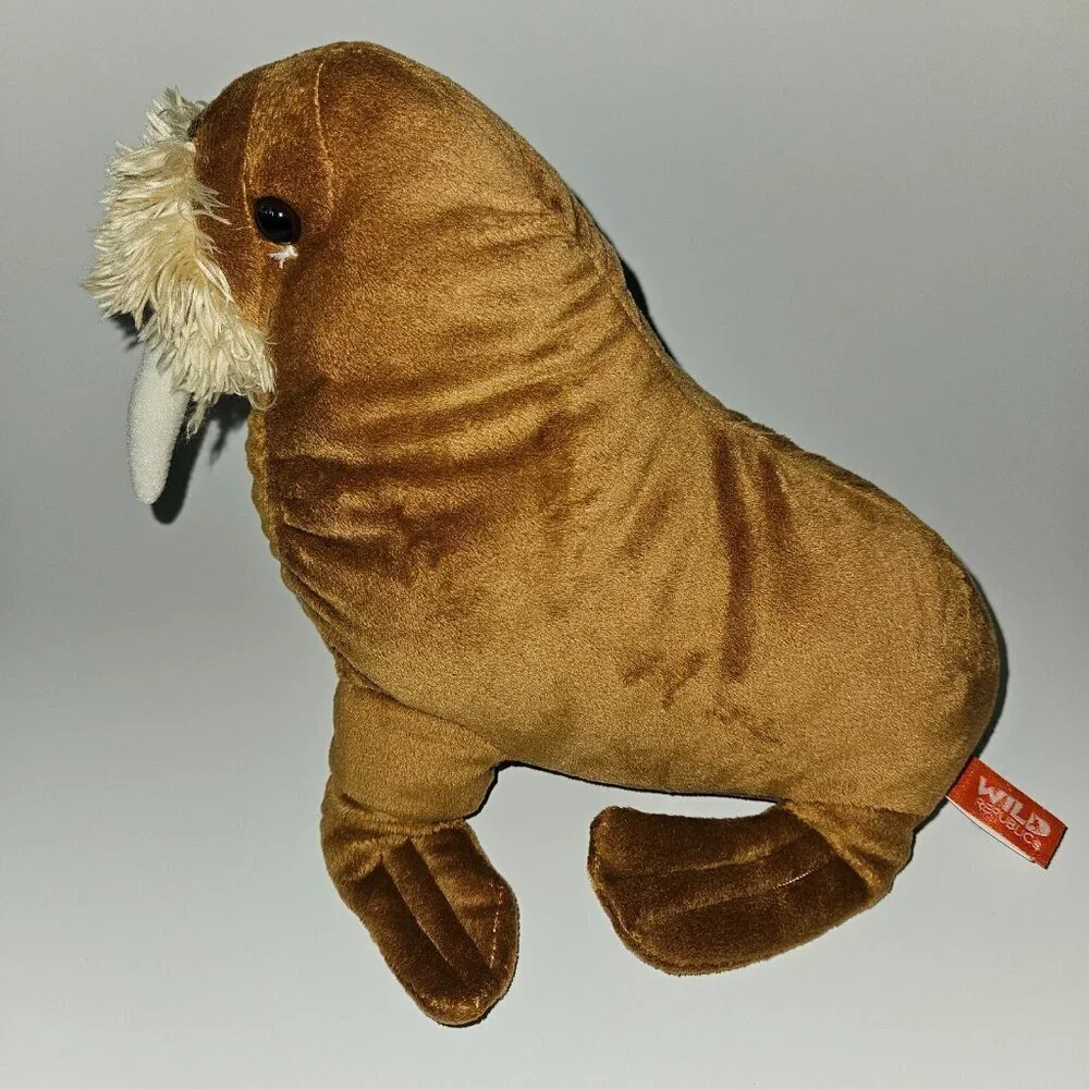 Wild Republic Brown Walrus Plush 9